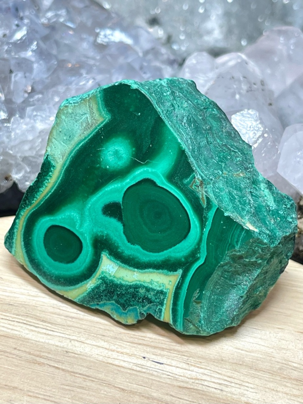 🌑Raw Rough Malachite with Chrysocolla Slab🌑